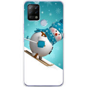 Чехол BoxFace Tecno POVA Skier Snowman