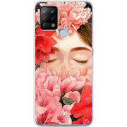 Чехол BoxFace Tecno POVA Girl in Flowers