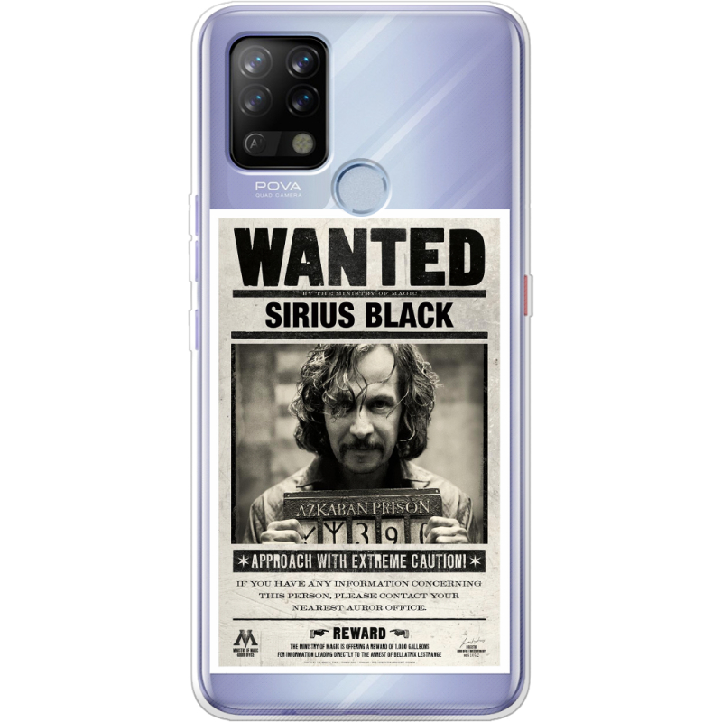 Прозрачный чехол BoxFace Tecno POVA Sirius Black