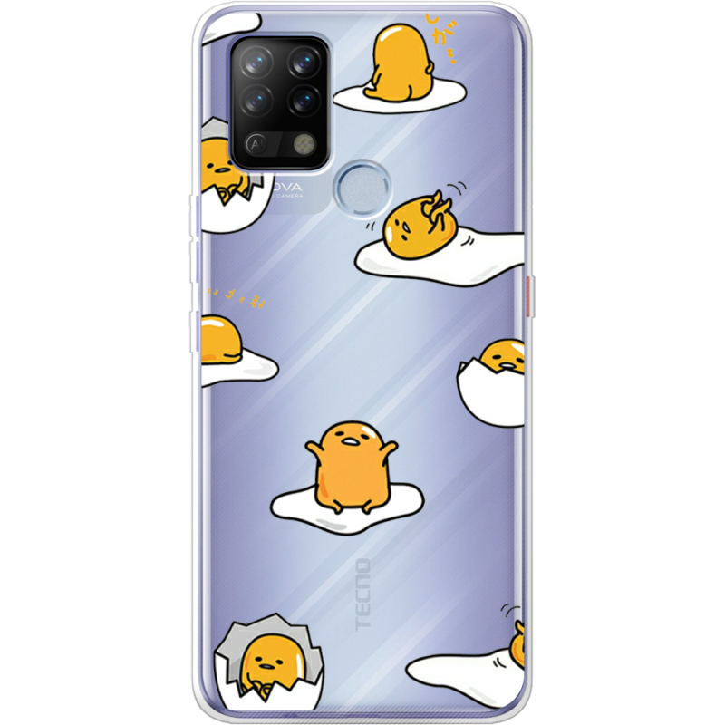 Прозрачный чехол BoxFace Tecno POVA Gudetama