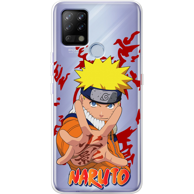 Прозрачный чехол BoxFace Tecno POVA Naruto