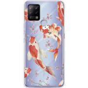 Прозрачный чехол BoxFace Tecno POVA Japanese Koi Fish