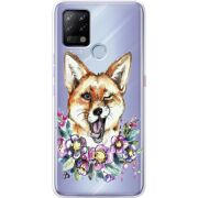 Прозрачный чехол BoxFace Tecno POVA Winking Fox