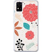 Чехол BoxFace ZTE Blade A31 Line Flowers