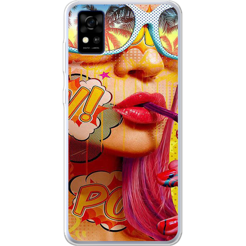 Чехол BoxFace ZTE Blade A31 Yellow Girl Pop Art