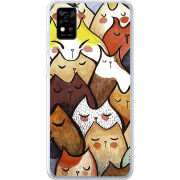 Чехол BoxFace ZTE Blade A31 Sleepy Cats