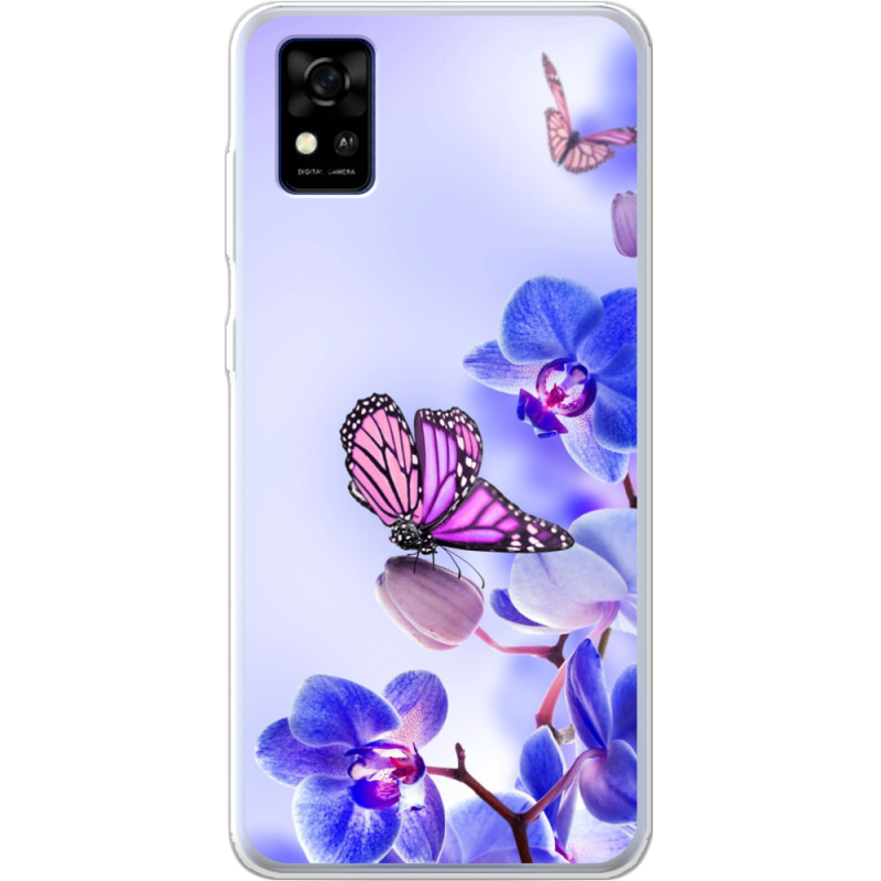 Чехол BoxFace ZTE Blade A31 Orchids and Butterflies