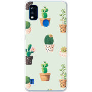 Чехол BoxFace ZTE Blade A51 L-green Cacti