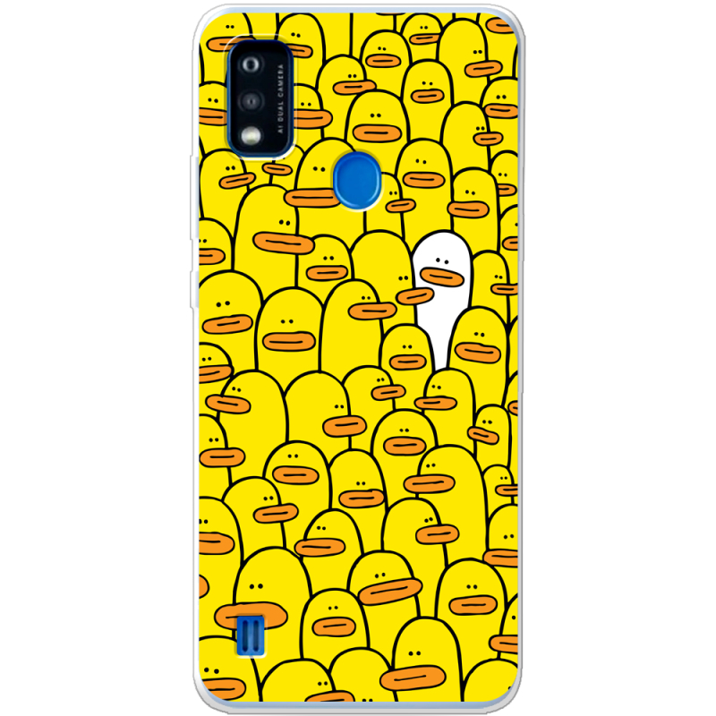 Чехол BoxFace ZTE Blade A51 Yellow Ducklings