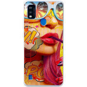 Чехол BoxFace ZTE Blade A51 Yellow Girl Pop Art