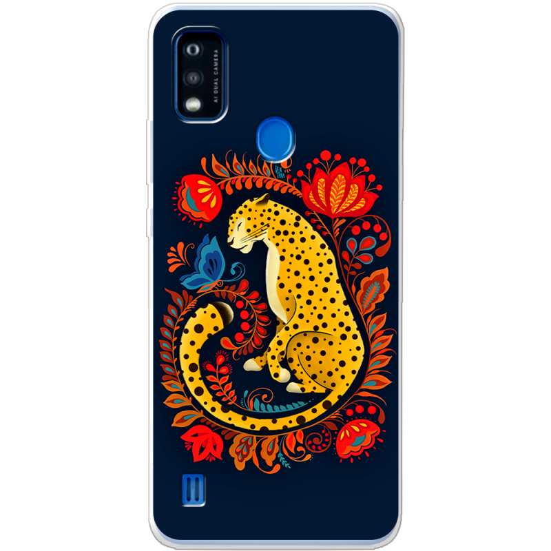 Чехол BoxFace ZTE Blade A51 Petrykivka Leopard