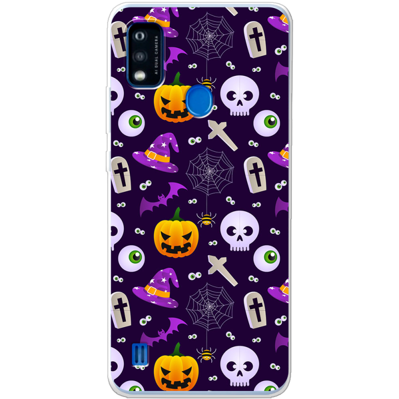 Чехол BoxFace ZTE Blade A51 Halloween Purple Mood