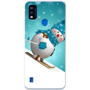 Чехол BoxFace ZTE Blade A51 Skier Snowman