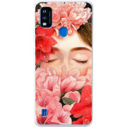 Чехол BoxFace ZTE Blade A51 Girl in Flowers