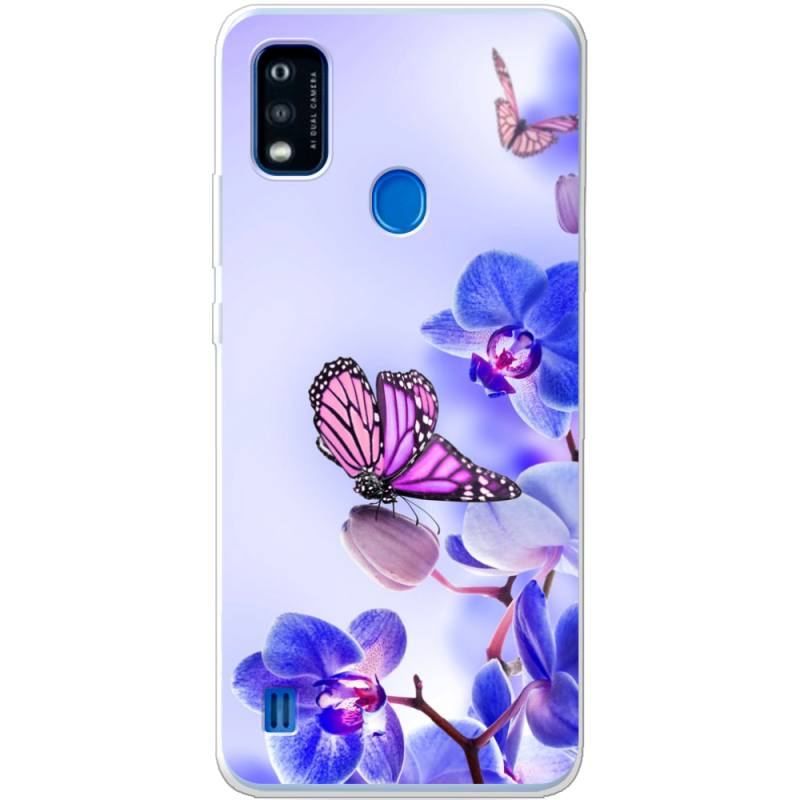 Чехол BoxFace ZTE Blade A51 Orchids and Butterflies