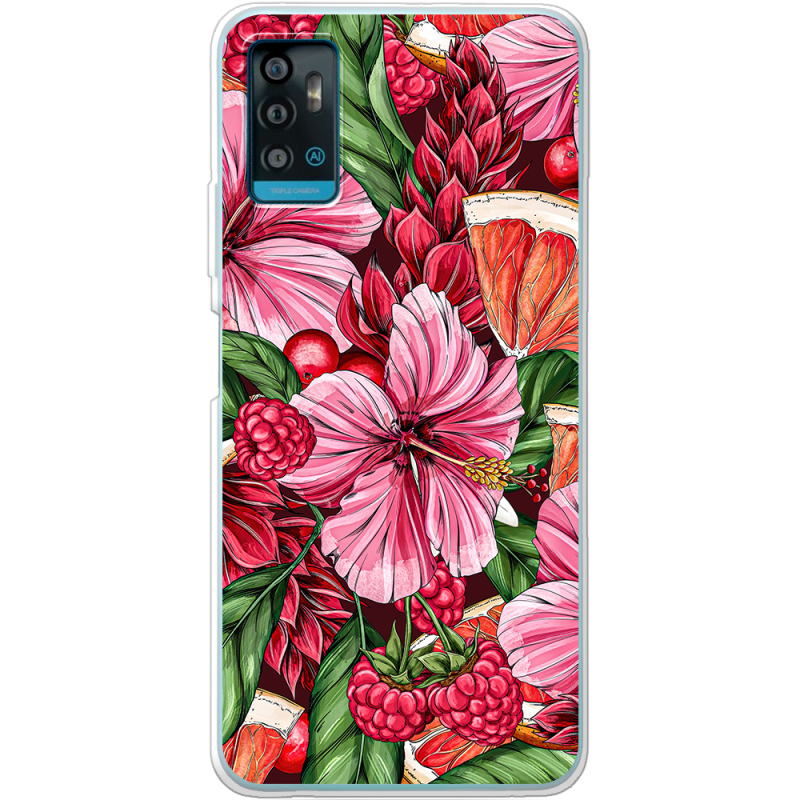 Чехол BoxFace ZTE Blade A71 Tropical Flowers