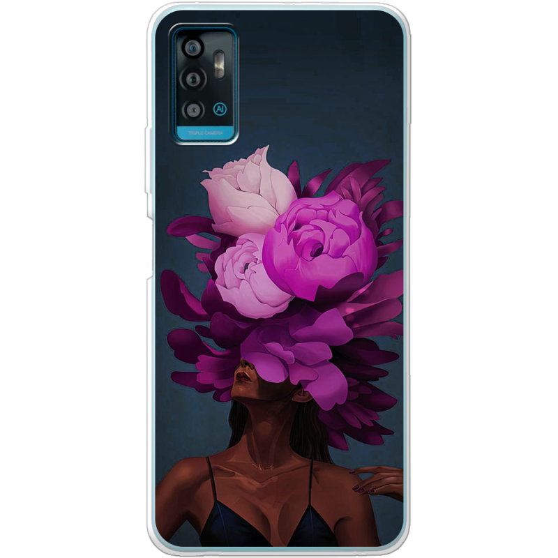 Чехол BoxFace ZTE Blade A71 Exquisite Purple Flowers