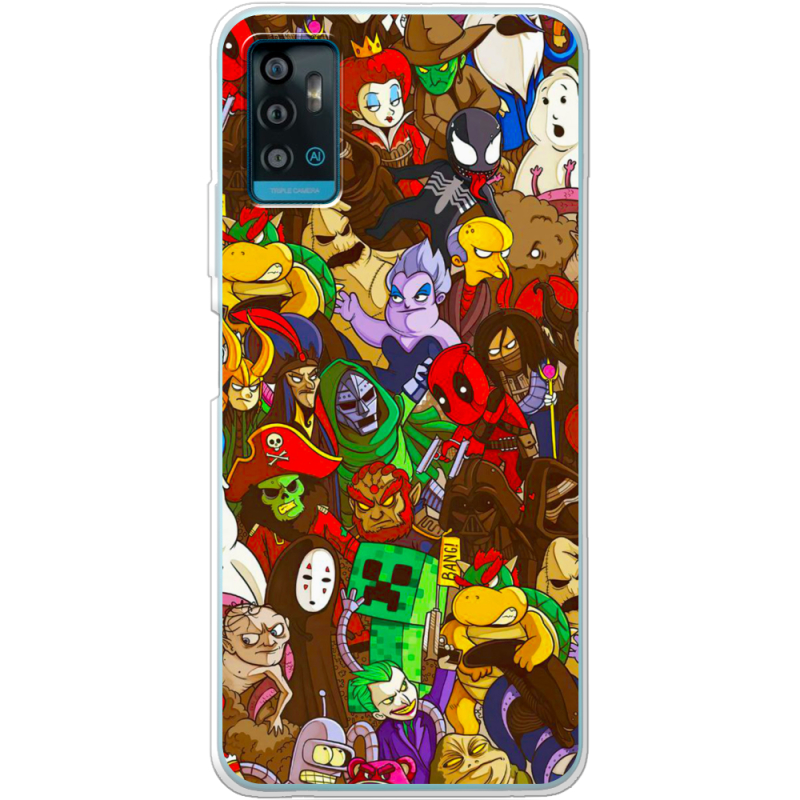 Чехол BoxFace ZTE Blade A71 Злодеи