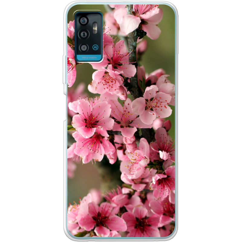 Чехол BoxFace ZTE Blade A71 Вишневые Цветы
