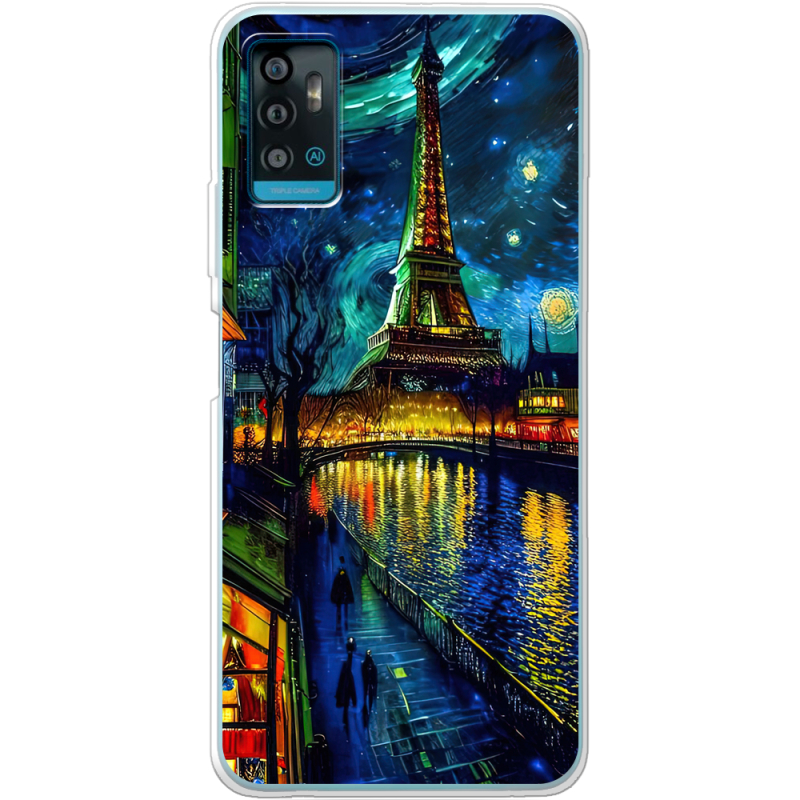 Чехол BoxFace ZTE Blade A71 Сяйво над Парижем