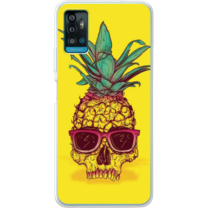 Чехол BoxFace ZTE Blade A71 Pineapple Skull