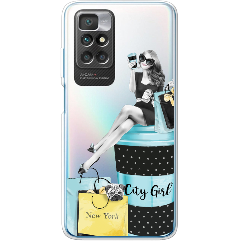 Прозрачный чехол BoxFace Xiaomi Redmi 10 City Girl