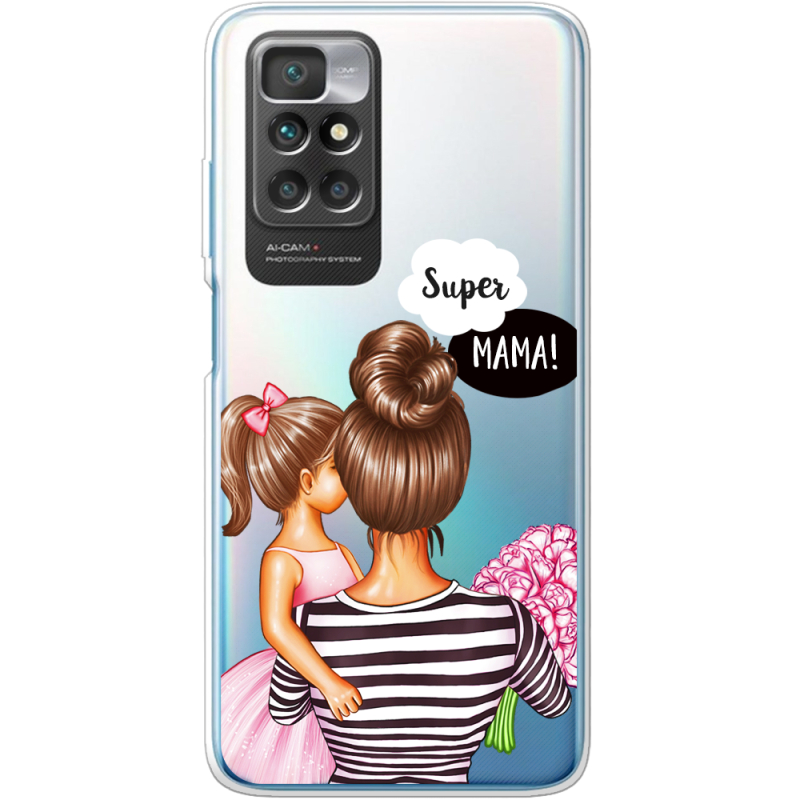 Прозрачный чехол BoxFace Xiaomi Redmi 10 Super Mama and Daughter