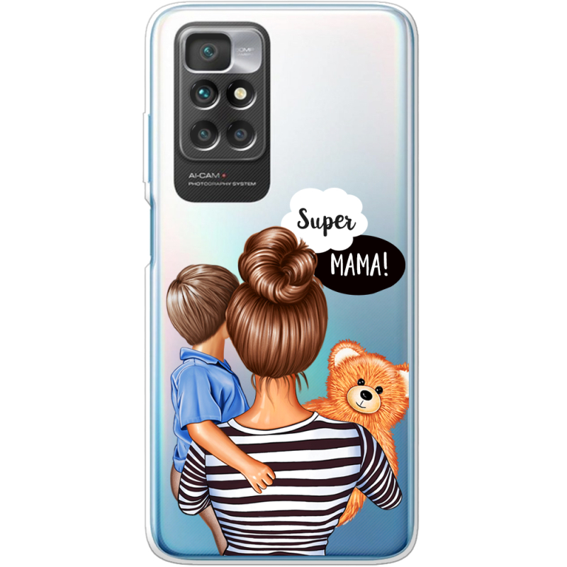 Прозрачный чехол BoxFace Xiaomi Redmi 10 Super Mama and Son