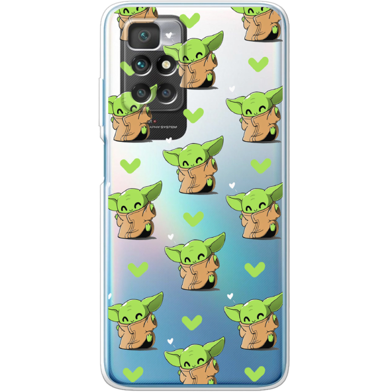 Прозрачный чехол BoxFace Xiaomi Redmi 10 Pattern Baby Yoda