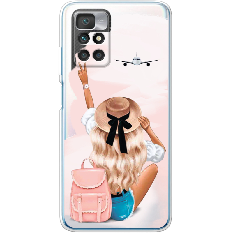 Прозрачный чехол BoxFace Xiaomi Redmi 10 Travel Girl