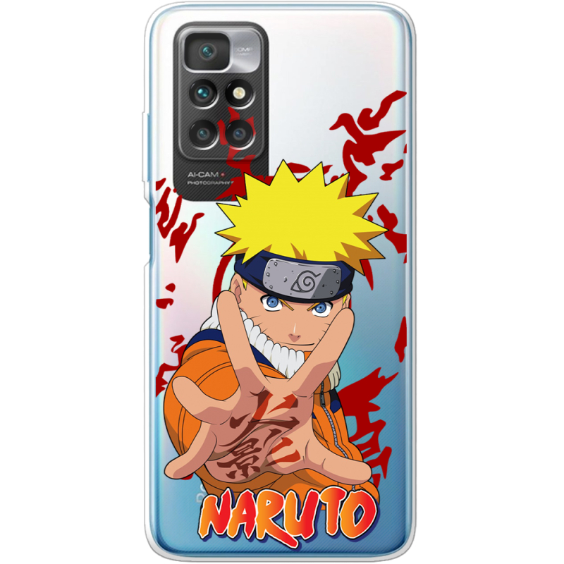 Прозрачный чехол BoxFace Xiaomi Redmi 10 Naruto