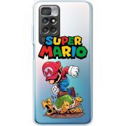 Прозрачный чехол BoxFace Xiaomi Redmi 10 Super Mario