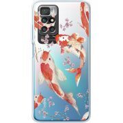 Прозрачный чехол BoxFace Xiaomi Redmi 10 Japanese Koi Fish