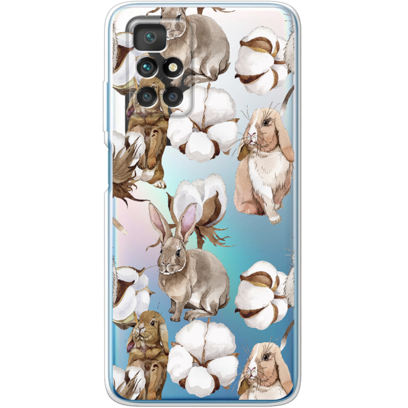 Прозрачный чехол BoxFace Xiaomi Redmi 10 Cotton and Rabbits