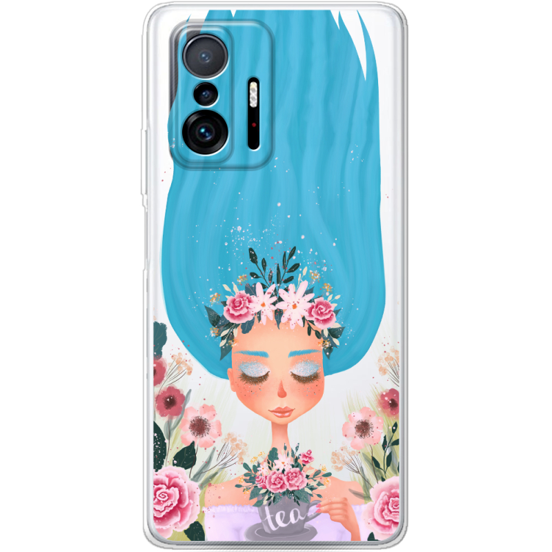 Прозрачный чехол BoxFace Xiaomi 11T / 11T Pro Blue Hair