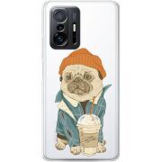 Прозрачный чехол BoxFace Xiaomi 11T / 11T Pro Dog Coffeeman