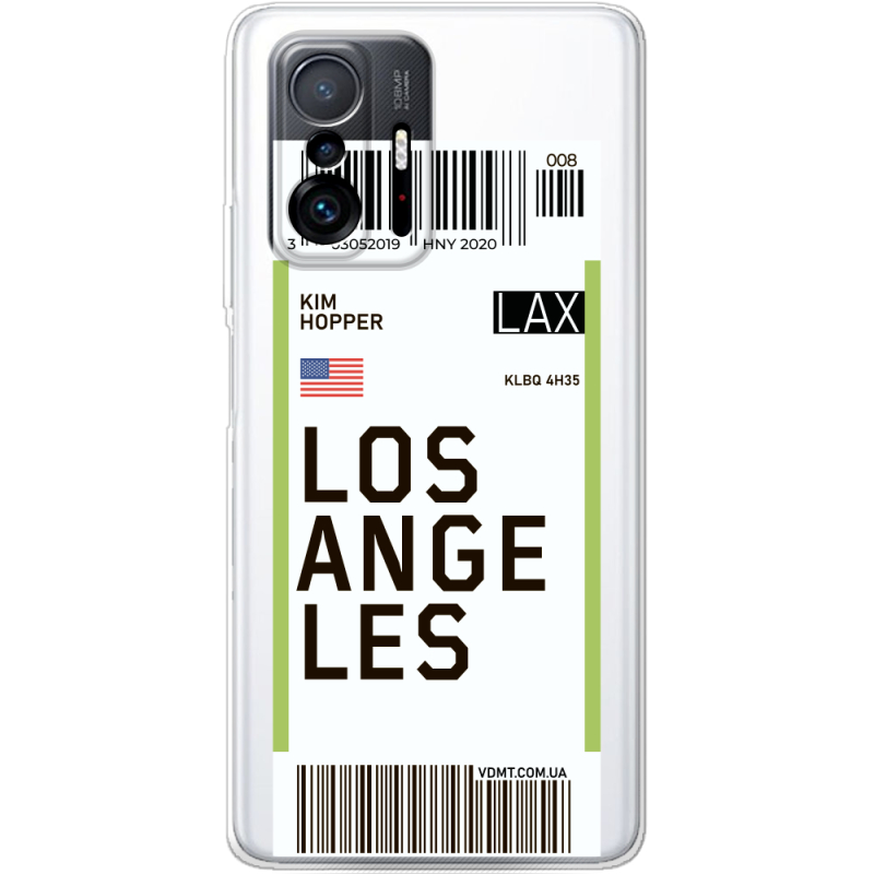 Прозрачный чехол BoxFace Xiaomi 11T / 11T Pro Ticket Los Angeles
