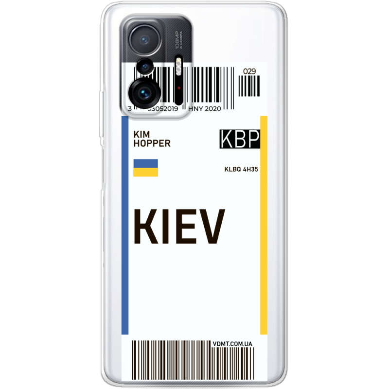 Прозрачный чехол BoxFace Xiaomi 11T / 11T Pro Ticket Kiev