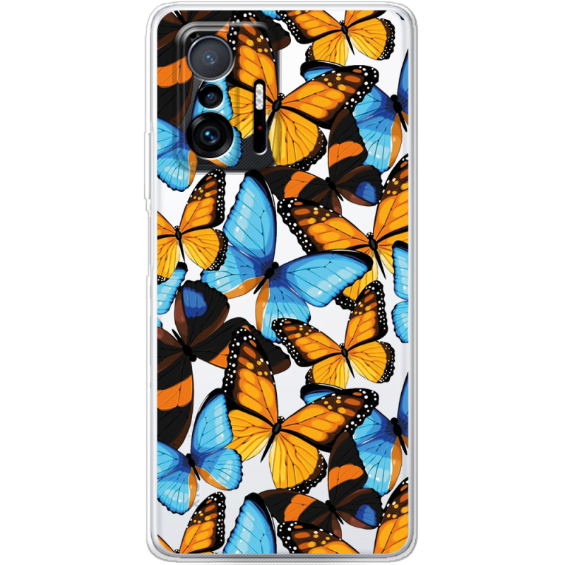 Прозрачный чехол BoxFace Xiaomi 11T / 11T Pro Butterfly Morpho