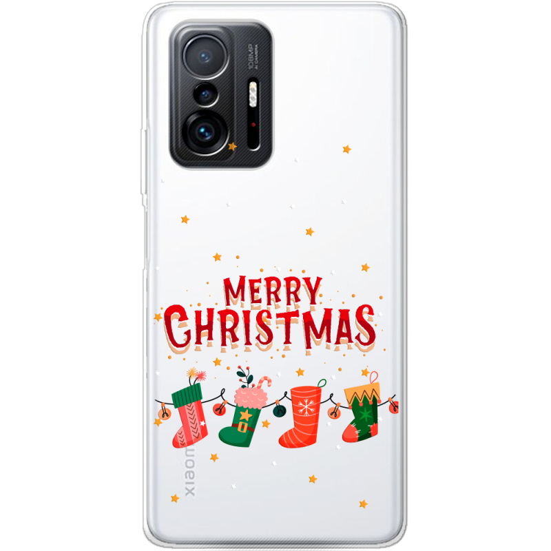 Прозрачный чехол BoxFace Xiaomi 11T / 11T Pro Merry Christmas