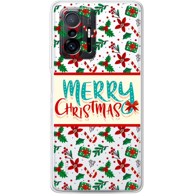 Прозрачный чехол BoxFace Xiaomi 11T / 11T Pro Vintage Christmas Pattern