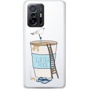 Прозрачный чехол BoxFace Xiaomi 11T / 11T Pro Segull in Cofee Pool