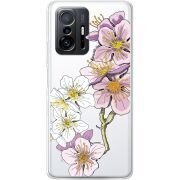 Прозрачный чехол BoxFace Xiaomi 11T / 11T Pro Cherry Blossom