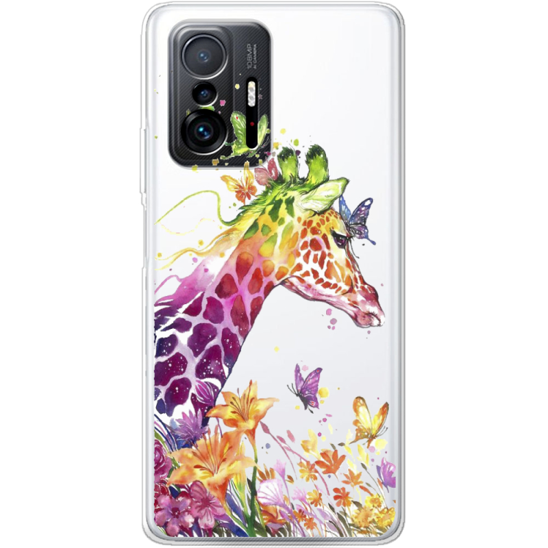 Прозрачный чехол BoxFace Xiaomi 11T / 11T Pro Colorful Giraffe