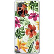 Прозрачный чехол BoxFace Xiaomi 11T / 11T Pro Tropical Flowers