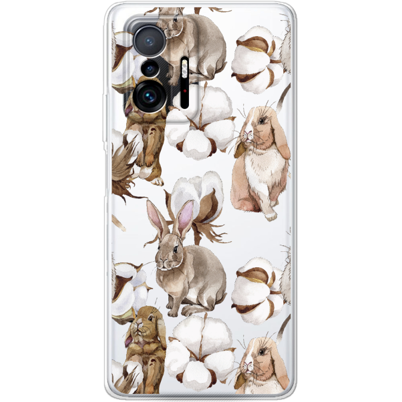 Прозрачный чехол BoxFace Xiaomi 11T / 11T Pro Cotton and Rabbits