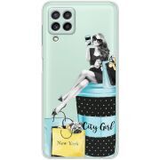 Прозрачный чехол BoxFace Samsung Galaxy M22 (M225)  City Girl