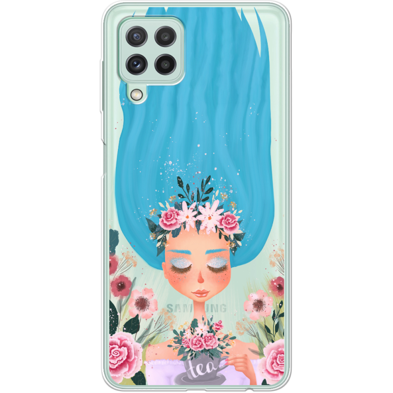 Прозрачный чехол BoxFace Samsung Galaxy M22 (M225)  Blue Hair