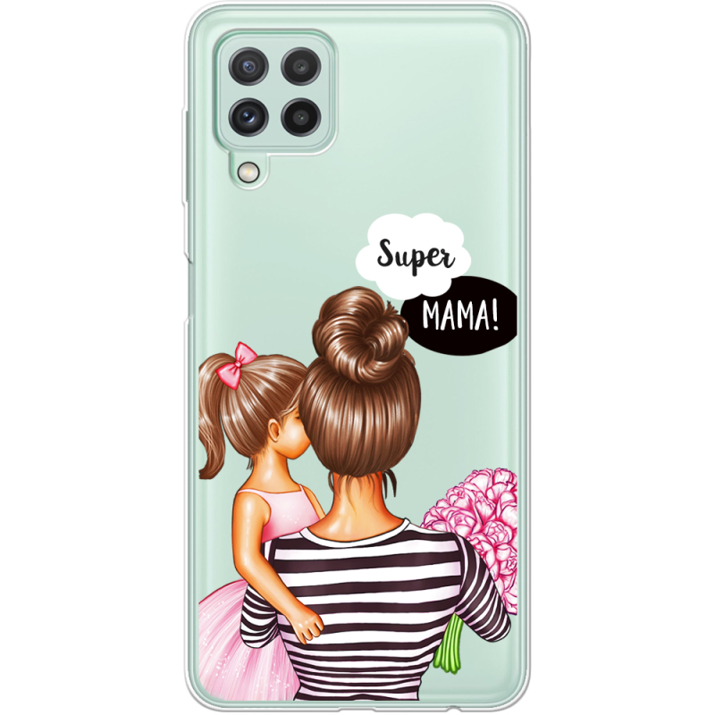 Прозрачный чехол BoxFace Samsung Galaxy M22 (M225)  Super Mama and Daughter
