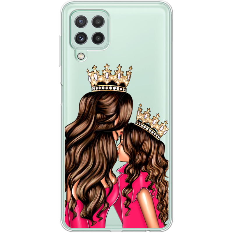 Прозрачный чехол BoxFace Samsung Galaxy M22 (M225)  Queen and Princess